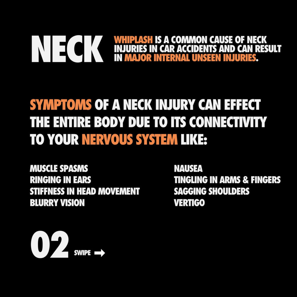 Symptoms of Neck Injury Whiplash