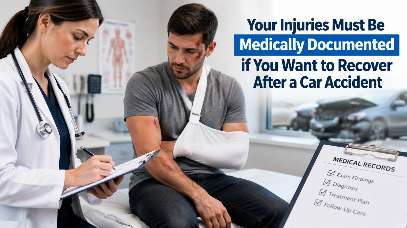 Your Injuries Must Be Medically Documented if You Want to Recover After a Car Accident